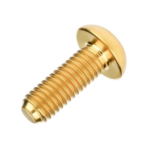 Image of Titanium Bolt M3 8 10 12 15mm Allen Key Head Screws for Bicycle Pack of 4 (Gold, M3x15mm)