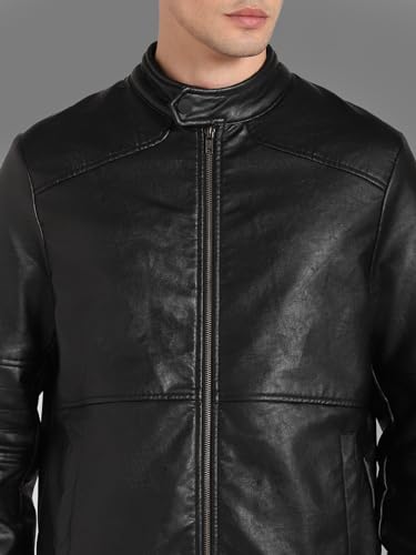 Image of HIGH STAR Faux Men's Leather Standard Length Jacket