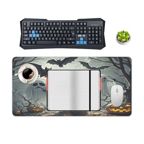 Bat Skull Pattern Mouse Pad grande antideslizante miniatura 4