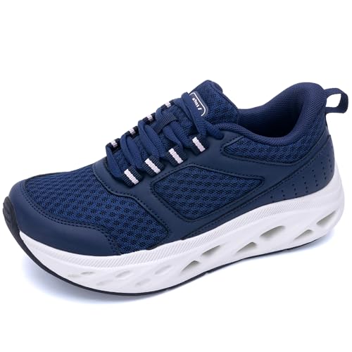 RomenSi Womens Arch Support Walking Shoes Wide Orthotic Plantar Fasciitis Tennis Sneakers Athletic...