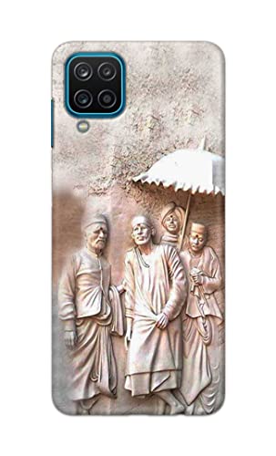 Image of Printed Hard Back Cover Case for Samsung Galaxy A12 Back Cover (Sai Baba) -1803