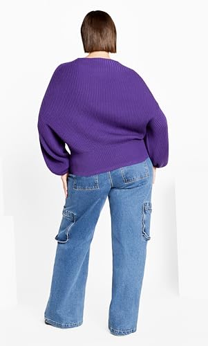 Image of City Chic Women's Plus Size Sweater - Angel Sleeve