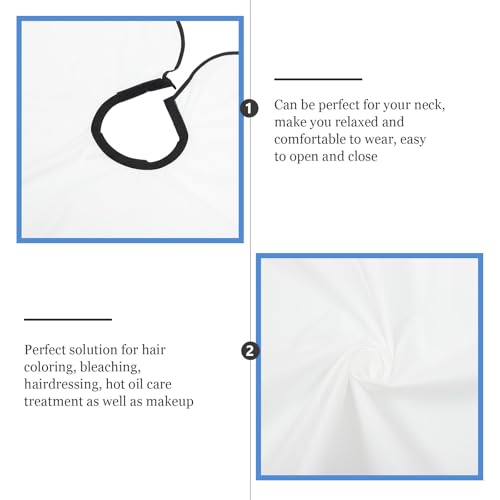 Capa profesional impermeable para peluquería blanca miniatura 4