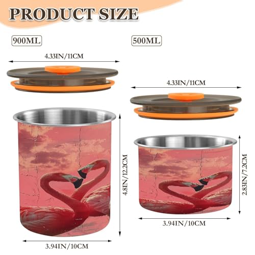 Envase Hermético de Acero Inoxidable para Café 3.9x3.9x4.8 in miniatura 2