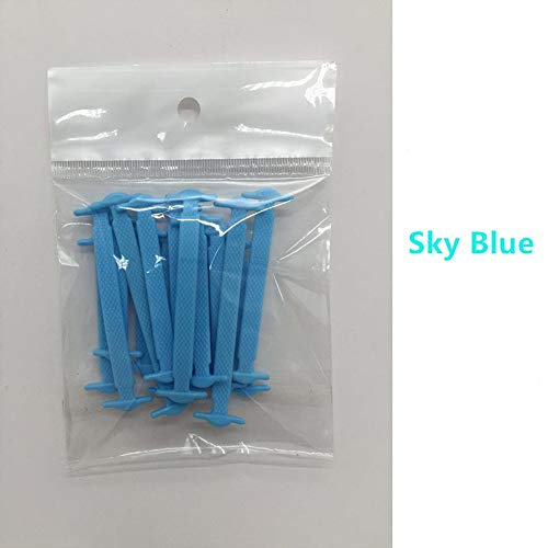 PKA Patent New Free Tie Silicone Lace Creative Lazy Silicone Lace Blue CN -