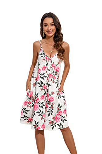 Robe d'été col en V au motif fleuri pour sublimer votre silhouette