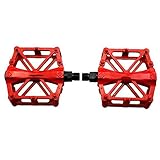 Zhenwo Fahrrad-Pedal, Universal Mountainbike Plattform Pedale Fahrrad Super Abgedichtete Lager Aluminiumlegierung Flat Pedal 9/16