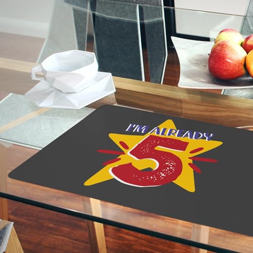 Sets de table antidérapants en liège noir anti-rayures pour grand format - 6