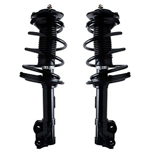 Image of Detroit Axle - Pair Front Struts for 2012 2013 2014 Toyota Camry [Excluding SE Models] 2 Ready Struts w /Coil Spring Assembly Replacement Suspension