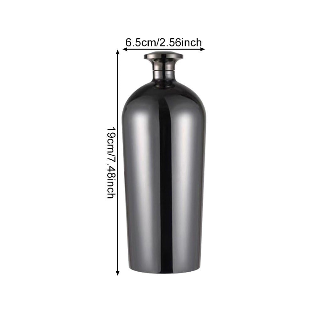 Amazon.co.jp: 酒筒 スキットル ステンレス製 500ml ウイスキーボトル