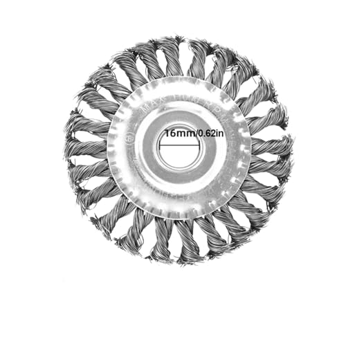 10/5/4inch Wire Brush Trimmer Head Removal Rust Knot Steel Wire Grass Trimmer Head Derusting Weeding Wheel Garden Cutter Tools(4in)
