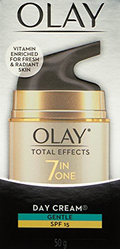 Image of Olay Total Effects Anti Ageing Skin Cream (Moisturizer)| Fights 7 Signs of Ageing | With Niacinamide and Green Tea Extracts | Normal, Oily, Dry, Combination Skin | 50g (Gentle SPF 15)