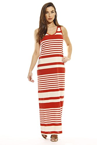 Just Love Summer Dresses Sleeveless Stripe Maxi Dress