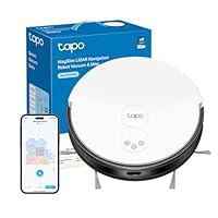 Tapo RV20 Mop Robot Aspirapolvere Lavapavimenti con Mappatura, Navigazione LiDAR MagSlim, Design...
