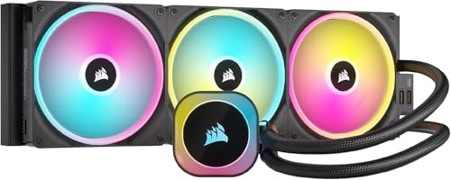 Corsair iCUE LINK H170i RGB Flüssig-CPU-Kühler - 420mm AIO - QX140 RGB-Lüfter - Passend Für Intel® LGA 1700, AMD® AM5 - iCUE LINK System Hub Enthalten - Schwarz