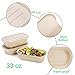Yesland 50 Pack Take Out Food Containers with PP Lid, 33 Oz Rectangular Disposable Paper Bowls Soup Serving Bowls, Meal Prep Food Containers for Salad, Leftovers