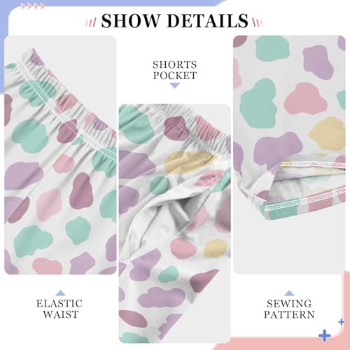 Pajama Pants Lounge Sleep PJ Bottoms Sleepwear Elastic Waist Drawstring M Light Leopard4