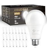 DAYBETTER 24 Pack A19 LED Light Bulbs, 60 Watt Equivalent LED Bulbs, Long Lifespan High Brightnes...