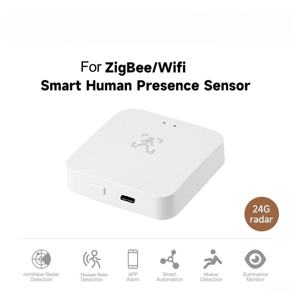 Sensor de Movimiento Inteligente para Seguridad en el hogar, Sensor de Presencia Humana, diseño de bajo Consumo y Respetuoso con el Medio Ambiente (versión WiFi)