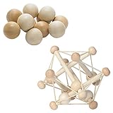 Manhattan Toy Natural Skwish Rattle and Baby Beads Motor Skill Development Set