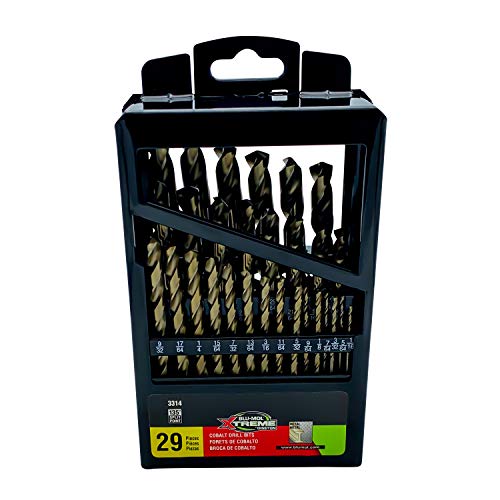 Disston E0102676 Blu-Mol Xtreme Cobalt Drill Bit Sets, 29-Piece