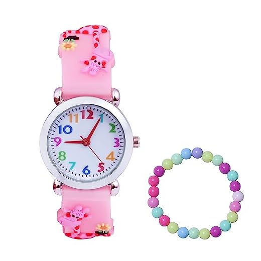 MUXIJIA Relojes de Pulsera para Niño Niña de 3 a 10 años - Analógicos Cuarzo Reloj - Cute 3D Cartoon Correa de Silicona Reloj para Niños