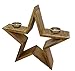 Produktbild Großer Holzstern 51 cm mit Kerzenhaltern Holz Stern Kerzenständer Holzdeko