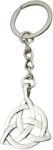 Llavero de cruz celta - Llavero de nudo irlandés, Bronce, Plateado