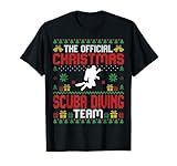 Photo Gallery funny christmas scuba diving team - scuba diver xmas maglietta Photo Gallery funny christmas scuba diving team - scuba diver xmas maglietta