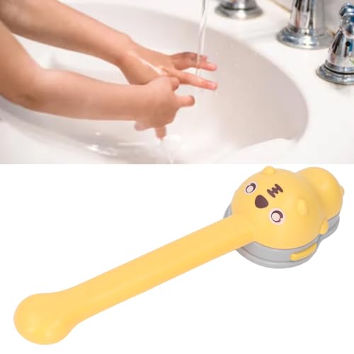 Image of Yosoo Health Gear Faucet Handle Extender Kids Faucet Level Extending Kit, Cute Cartoon Design Kid Sink Faucet Extender, Splashproof Sturdy Silicone Faucet Extension Attachment for Children Kids
