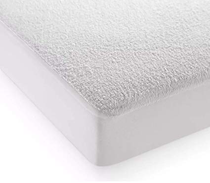 CreationsMart Luxury Bedding Extra Deep 40CM/16'' Terry Towel Waterproof Mattress Protector Anti Bacterial Single, Double