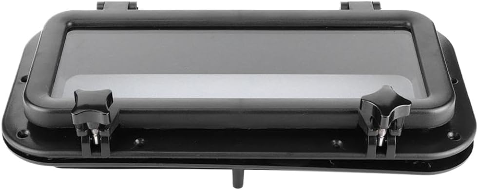 Rectangular Porthole Portlight 4mm Tempered Glass Ultraviolet Resistant 400x200mm Compatible with Boat Yacht