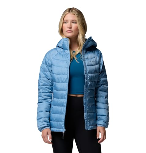 Columbia Powder Lite II Kapuzenjacke für Damen, Rainy Day Ripstop, XXL – Ansicht 4