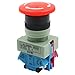 Baomain Emergency Stop Switch Push Button Switch AC 600V 10A Red Mushroom 22mm NO NC
