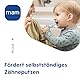 MAM Learn to Brush Set, Baby Zahnbürste mit langem Griff zum gemeinsamen Halten, Kinderzahnbürste trainiert das Zähneputzen, ab 5+ Monate, rosa