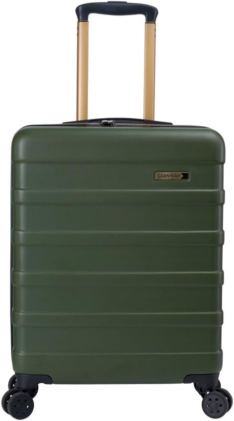 Cabin Max Anode 55x40x20 Cabin Suitcase, Built in Lock, Lightweight Carry On, 8 Wheels, Wet Pocket, Suitable for Ryanair, Easyjet, Paid Hand Luggage Carry-Ons (55 x 40 x 20 cm 40l)