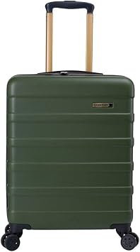 Cabin Max Anode 44L 55x40x20cm 22x16x8inch Carry On Hand Luggage Suitcase - Lightweight, Hard Shell, 4 Wheels, 3 Digit Combination Lock Inca Green