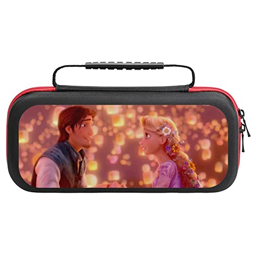 ディズニープリンセス switchケース スイッチケース スイッチ保護カバー 収納バッグ Switch対応ハードケーススイッチ 防塵 防汚 防水 耐衝撃 20枚収納ジョイコン全面保護 着脱簡単