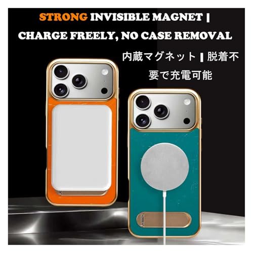 Coque cuir véritable iPhone 17 Pro étui antichoc bleu idéal pour le bureau - 5