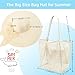 Nikuoan Beach Bags with Sun Hats, Straw Large Foldable Mesh Travel Bags Hat,Wide Brim Roll up Cap,Summer Tote Bag and Hat Set for Women Travel Family Pool Beach Vacation Cruise Essentials