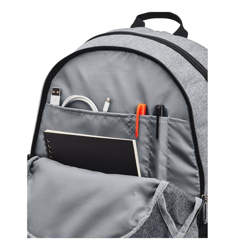 Under Armour Unisex Hustle 5.0 Team Backpack, (012) Pitch Gray Medium Heather/Black/Black, One Size Fits All2