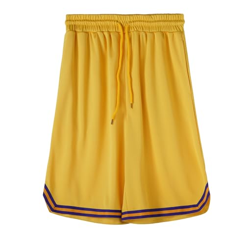Amazon | メンズ ショートパンツ イエローM | ショート・ハーフパンツ 通販