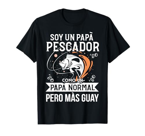 Papà Pescador Regalo Divertido Padre Pesca Vintage Camiseta