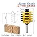 1piece 3 Teeth Adjustable Finger Joint Router Bit, Industrial Grade Tenon Milling Cutter for Wood Tool(12.7mm)