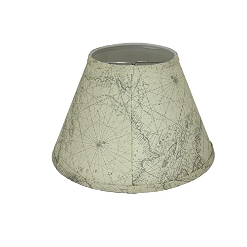 Albert Estate Ltd S340-12WADR World Map Print Lamp Shade,Hardback cover