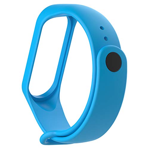 Image of WOW IMAGINE Premium Matte Silicon Wrist Band Replacement For Xiaomi MI Band 3 - Misty Blue