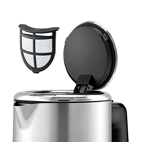 WMF Lono Wasserkocher Edelstahl 1,6l, elektrischer Wasserkocher mit Kalkfilter, 2400 W, Wasserstandsanzeige beleuchtet, edelstahl matt 4