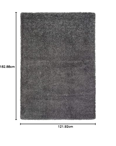 Image of Soft Fluffy Shag Rectangular Area Rugs For Living Room, Shaggy Floor Carpet For Bedroom, Girls Carpets Kids Home Decor Rugs, Cute Luxury Non-Slip [Size 4X6 Feet].Dark Grey