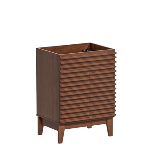 ROOMTEC 24" Bathroom Vanity, Mid-Century Freestanding Bathroom Cabinet Vanity with