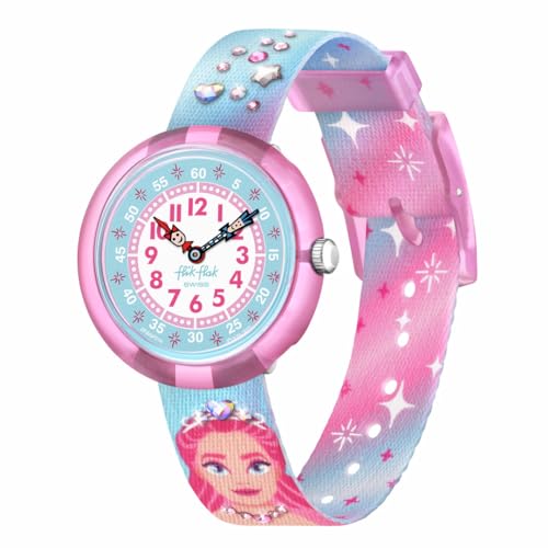 Flik Flak Girl Kids Watch Biosourced Quartz Waterproof Sparkle Kingdom
